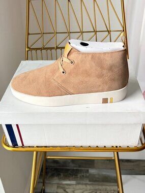 NIB Ben Sherman Thames Men's Suede Chukka Sneaker Boots Tan New Box M6.5/ W8